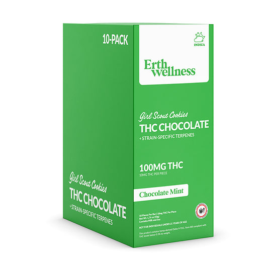 Girl Scout Cookies THC chocolate bar sealed packaging