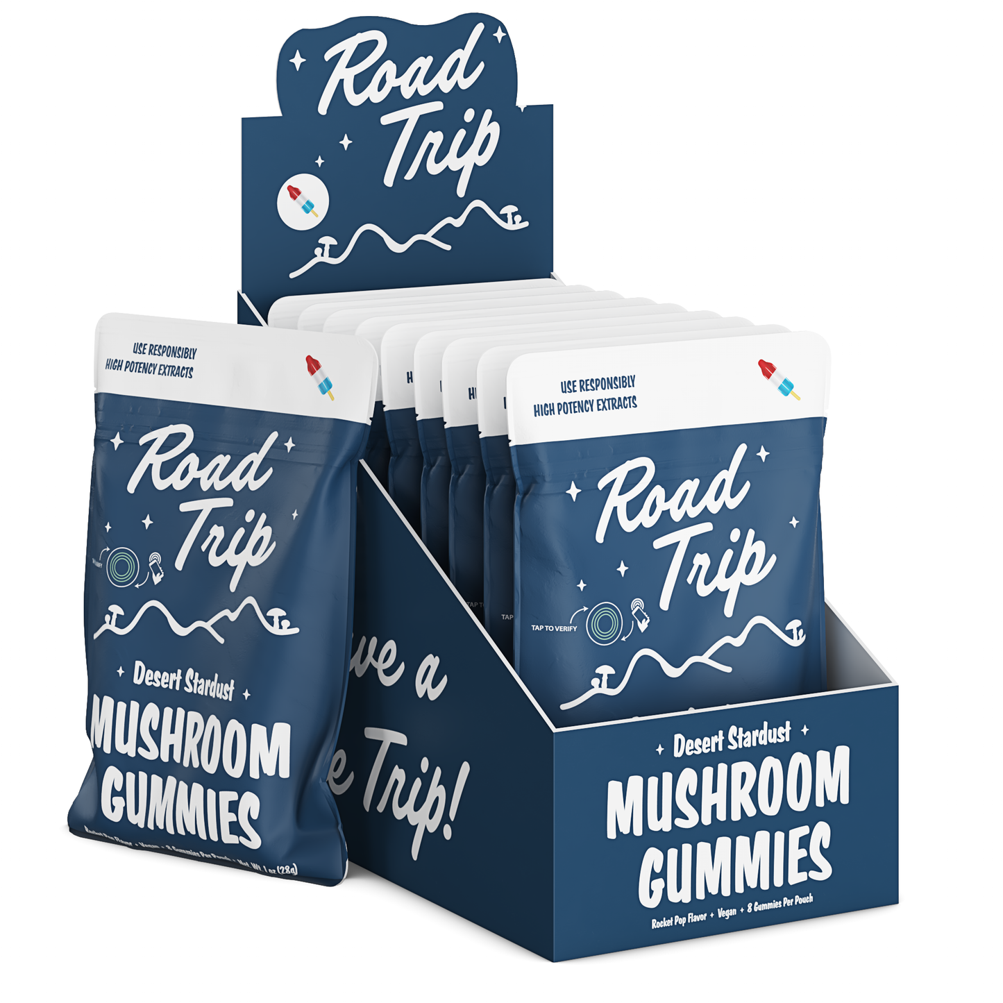 Desert Stardust Magic Mushroom Gummies - Rocket Pop