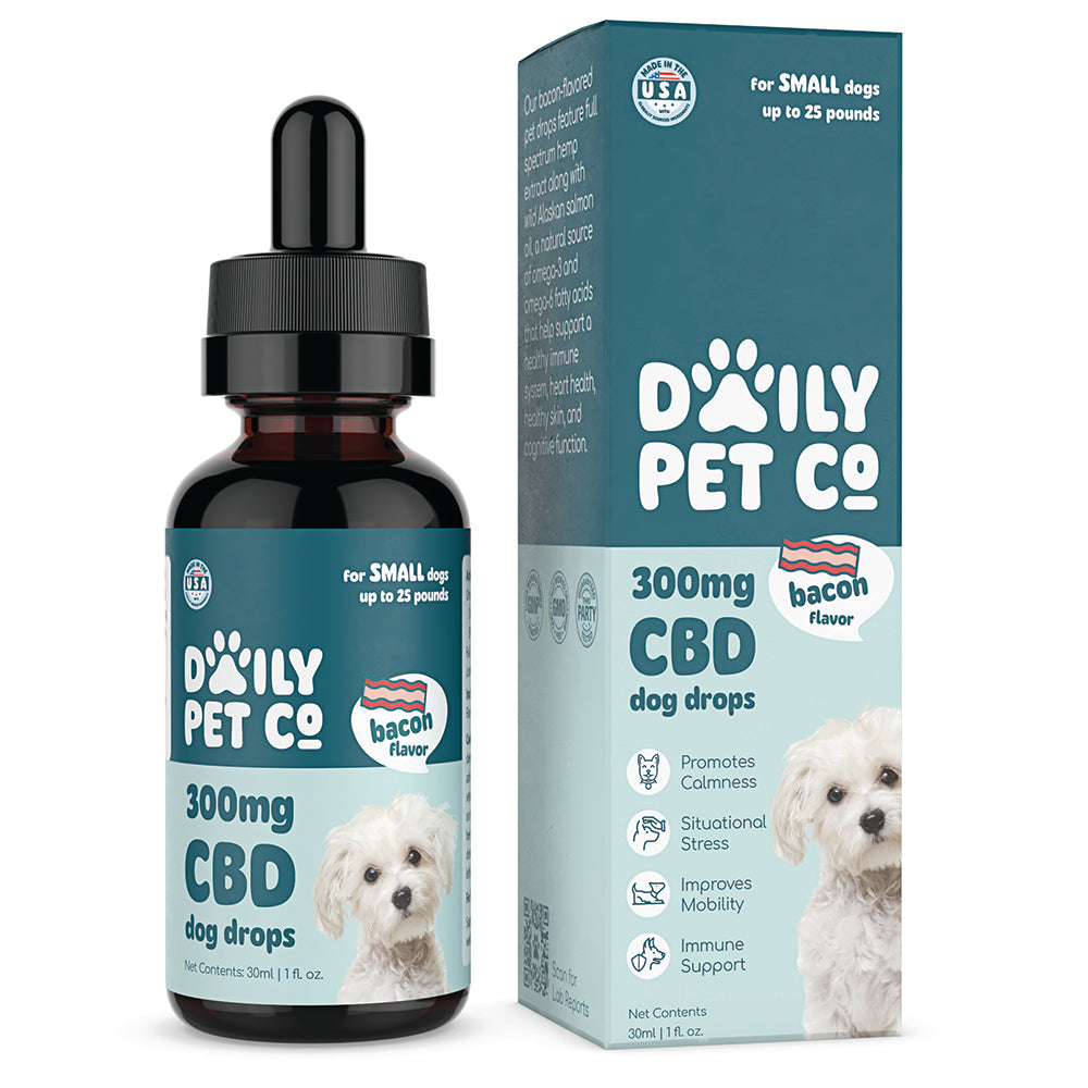 CBD Pet Drops for Dogs - Bacon Flavored