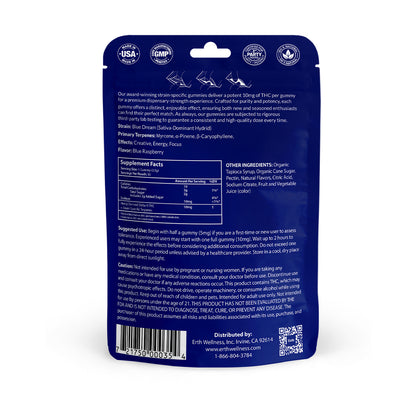 Δ9 THC Gummies – Blue Dream (Hybrid) | Strain Specific | Blue Raspberry (300mg)