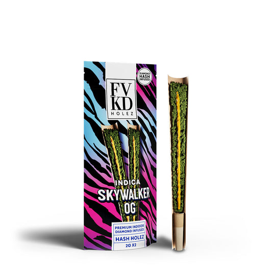 FVKD Diamond Infused Naked Hash Holez – 2g x 2ct