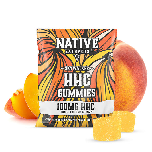 "Skywalker" - 100mg HHC Gummies - Peach - (High Potency)(Sample Size)