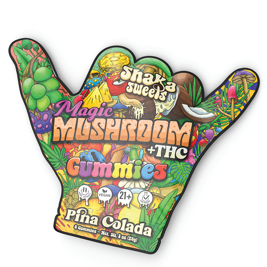 Shaka Sweets Magic Mushroom + THC Gummies | Pina Colada
