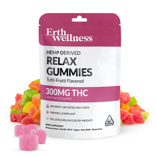 RELAX 10mg THC Gummies – Tutti Frutti (300mg)