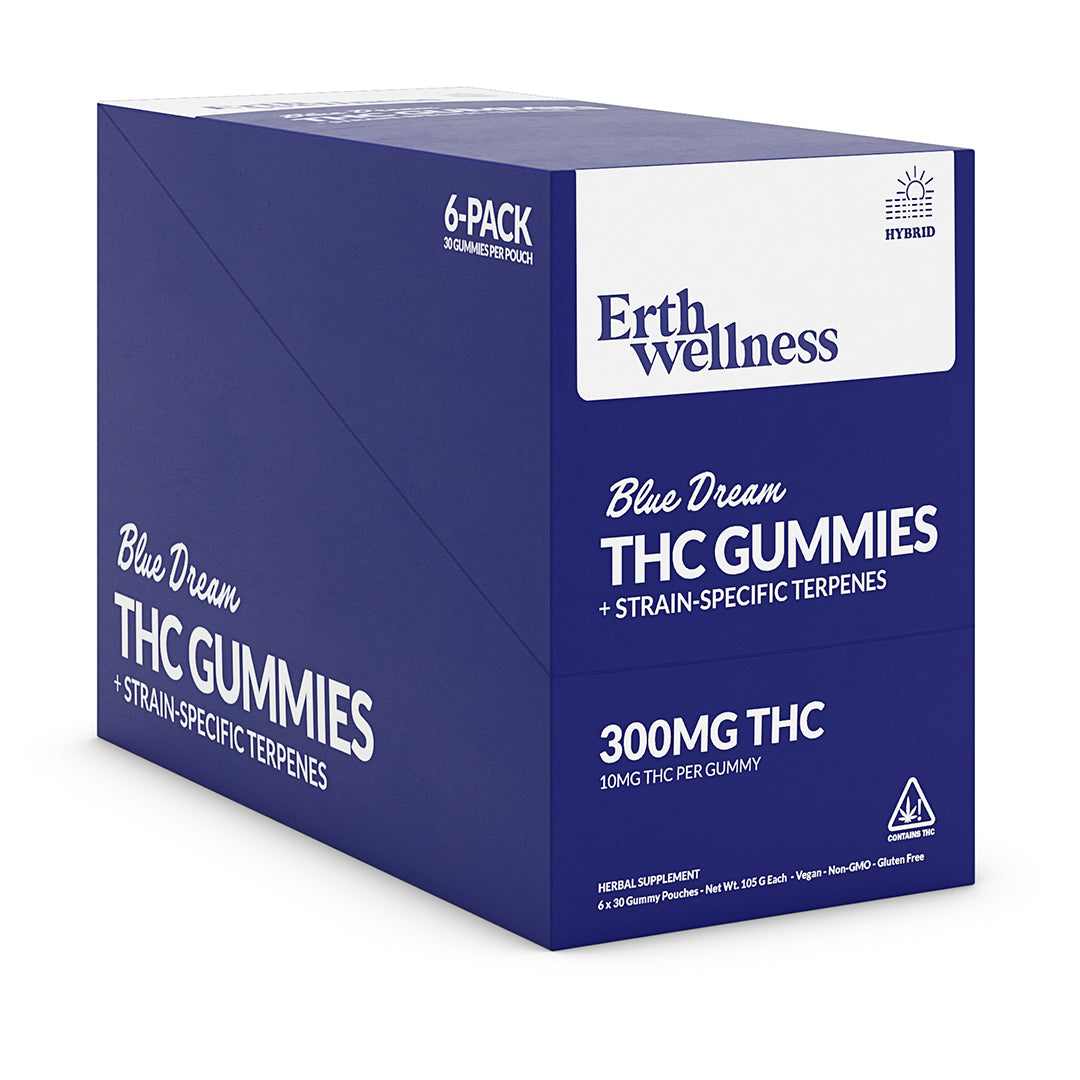 Δ9 THC Gummies – Blue Dream (Hybrid) | Strain Specific | Blue Raspberry (300mg)