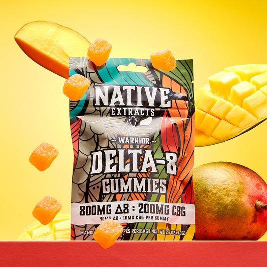 "Warrior" - 800mg Delta-8 THC + 200mg CBG - Mango (Recover)