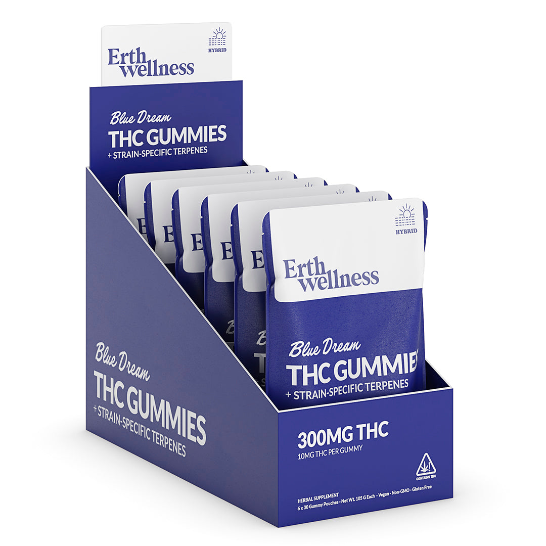 Δ9 THC Gummies – Blue Dream (Hybrid) | Strain Specific | Blue Raspberry (300mg)