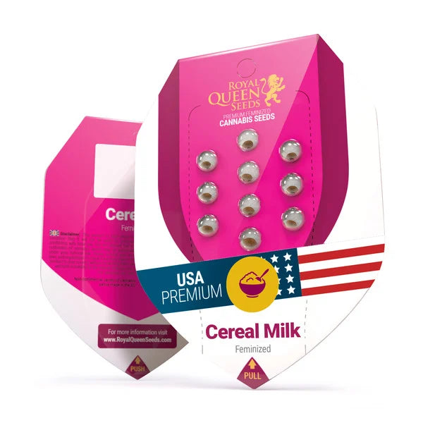 Royal Queen Seeds – Cereal Milk Feminized Seeds (Vanilla & Blueberry Sativa Hybrid) - 3 Seeds