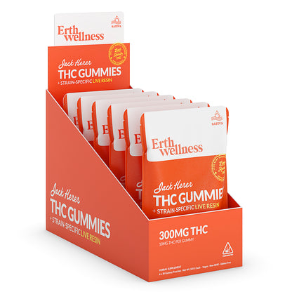 Δ9 THC Gummies – Jack Herer (Sativa) | Live Resin | Citrus Mango (300mg)