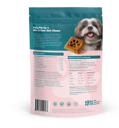 Skin & Coat Soft Chews for Dogs