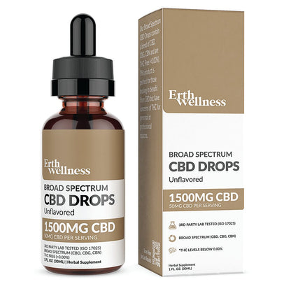 Broad Spectrum THC Free* CBD Drops Tincture